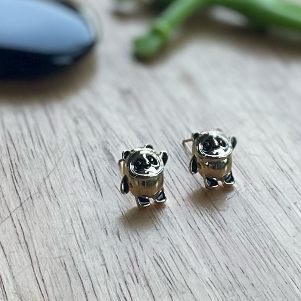 Panda Stud Earrings with S925 Posts